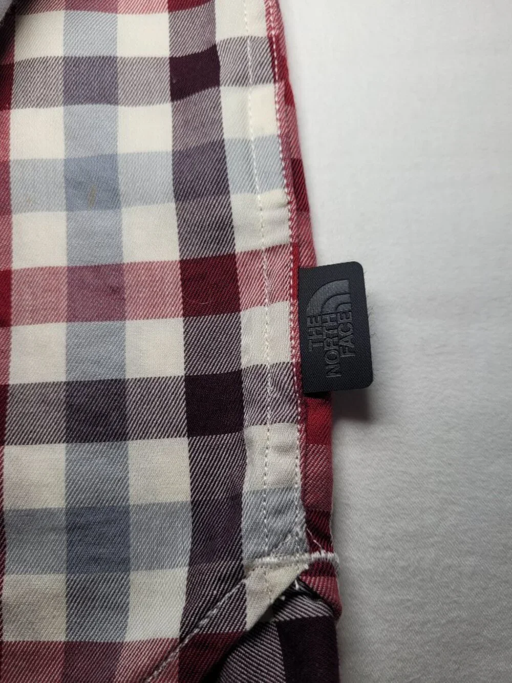 The North Face Mens Red Plaid Long Sleeve Button Up Shirt XXL Grandpacore